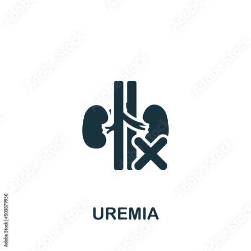 Uremia icon. Monochrome simple Deseases icon for templates, web design and infographics
