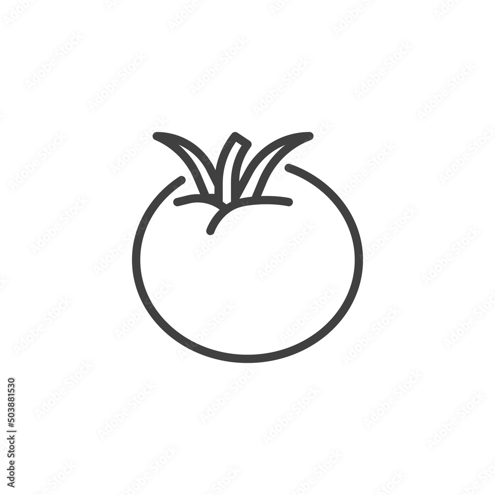 Tomato vegetable line icon Tomato vegetable line icon