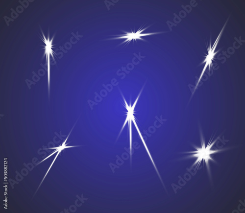 Φωτογραφία Laser beams, horizontal light beams
