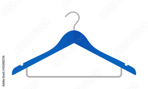 Blue Hanger Isolated On White Background, Vector File