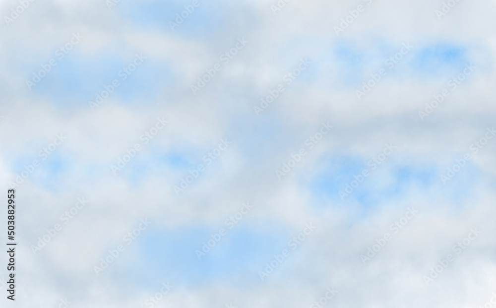 abstract watercolor background. the gradient is blue, gray, white. the clouds