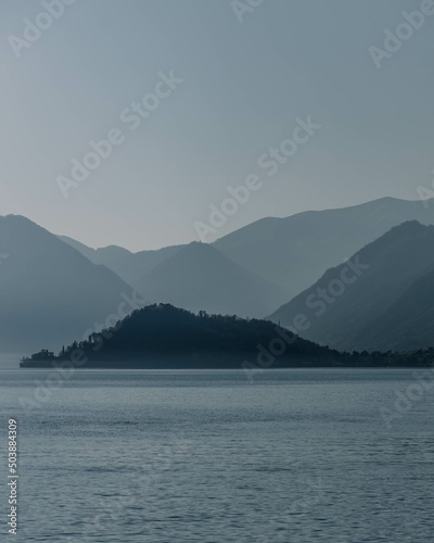 Berge in Lake Como, Italien