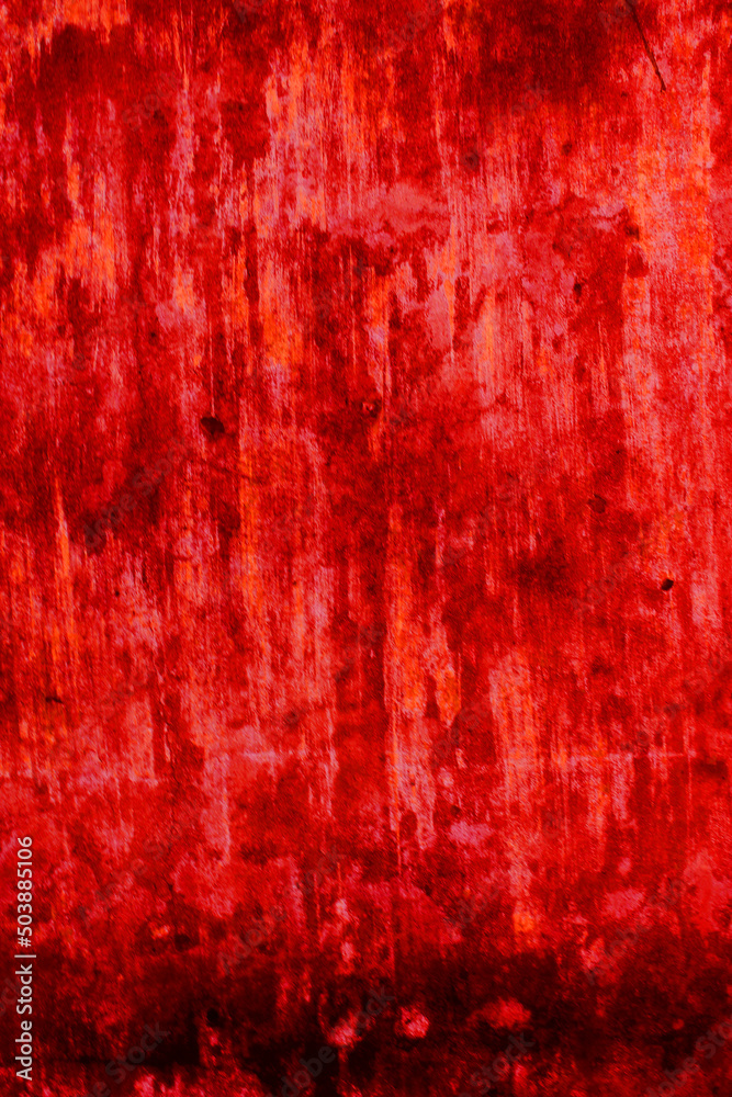 Abstract cement wall for background. horrible and dark bloody wall texture background. 
horror and halloween concept