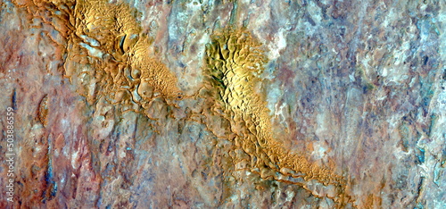 abstract landscape photo of the deserts of Africa from the air emulating the shapes and colors of the veins of gold, Genre: Abstract naturalism, from the abstract to the figurative
