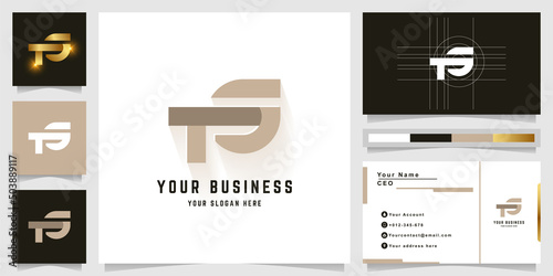 Letter TG or TS monogram logo