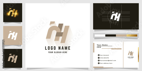 Letter HH or iNH monogram logo