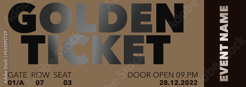 Glossy Golden Ticket