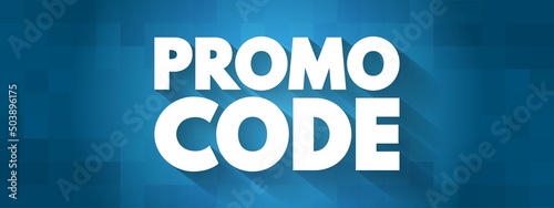 Promo Code text quote, concept background