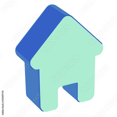 3d vector home icon, Minimal house symbol. Real estate, mortgage, loan concept. 3d vector icon. Cartoon minimal style.