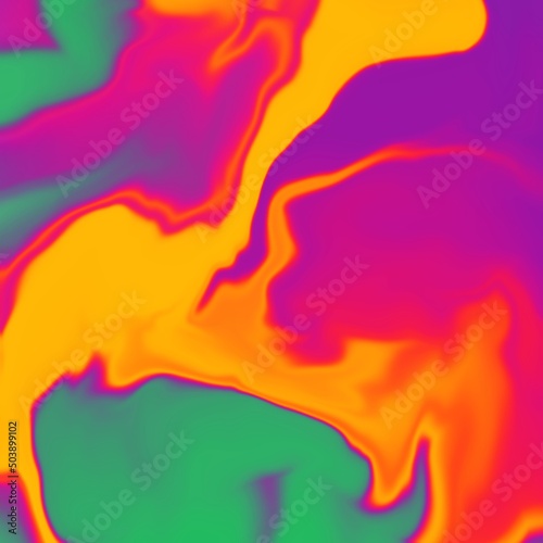 Fluid art texture. Textured background in orange and purple colors