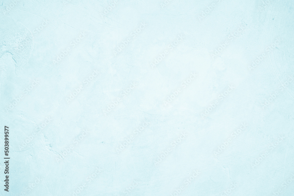 Fototapeta premium Pastel blue and white concrete stone texture for background in summer wallpaper. Cement and sand wall of tone vintage.