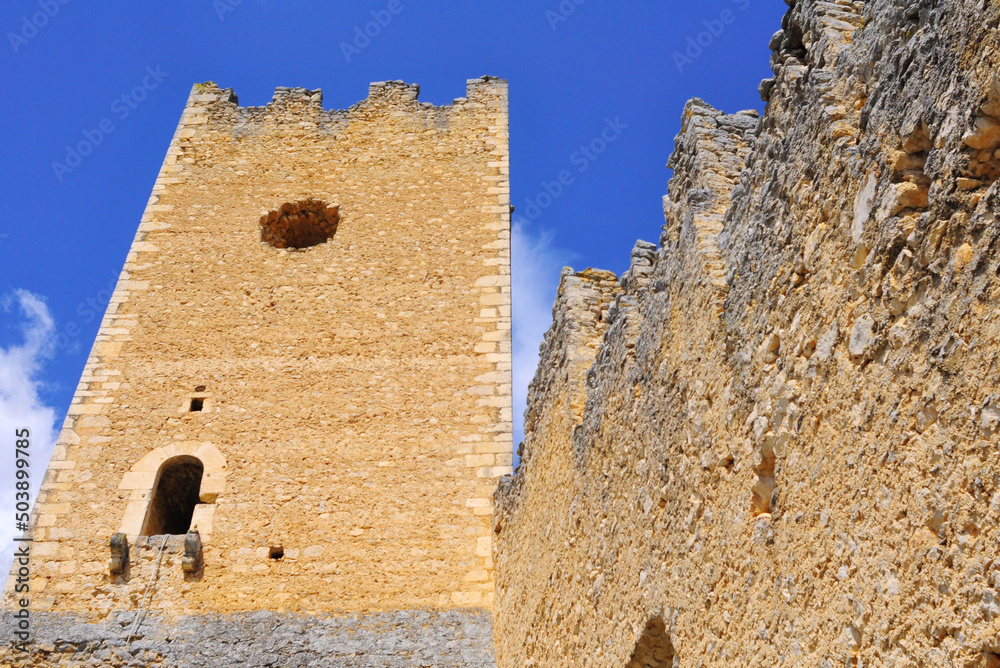 Rovine mura antiche  e torre del castello di San Pio delle Camere