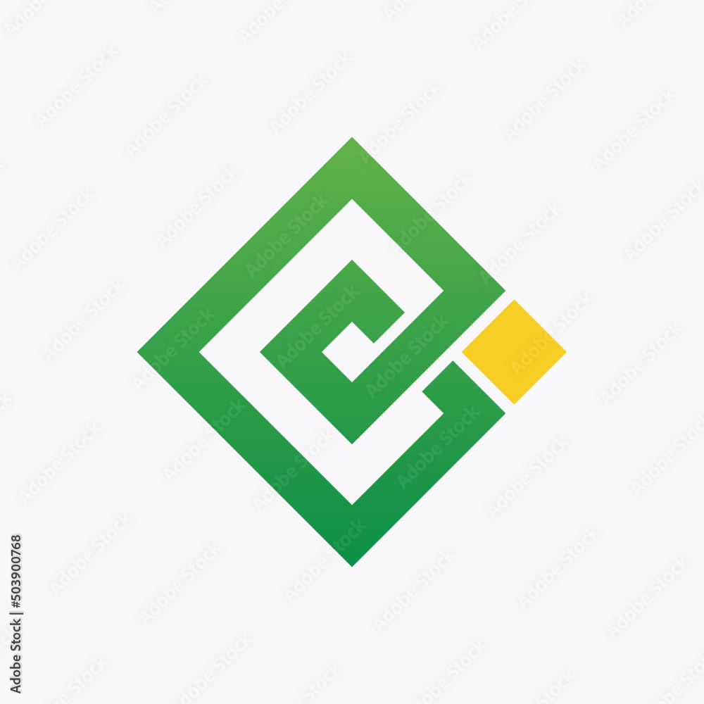 Creative Letter B Geometric logo with Rectangular style for building and construction