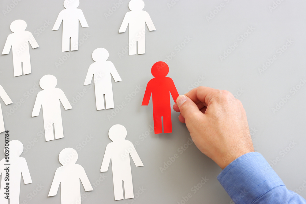 business concept image of people figures, human resources and management concept business concept image of people figures, human resources and management concept