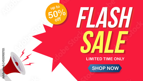 Flash Sale banner template design.