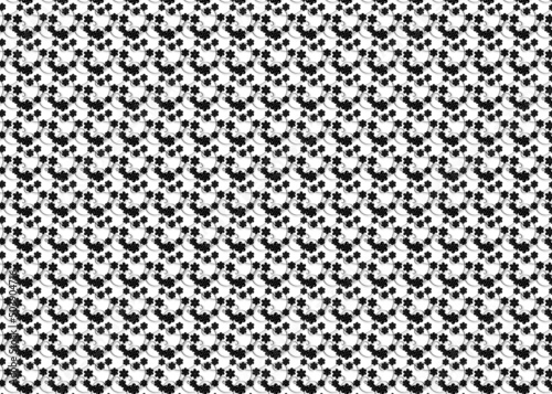 black and white seamless pattern  black and white seamless pattern design of floral in black color on white background  icons shape of black flowers on white background