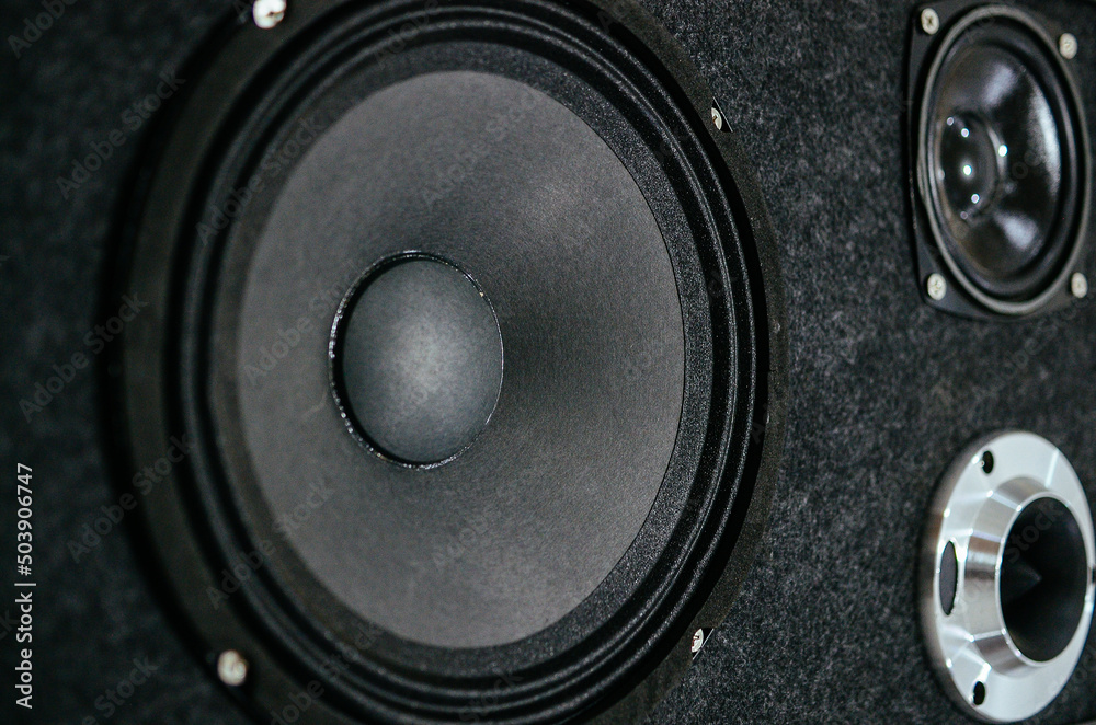 loud speaker close up