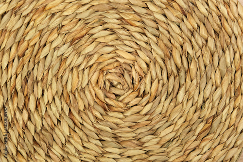 Dried Grass Straw Circular Woven Matt