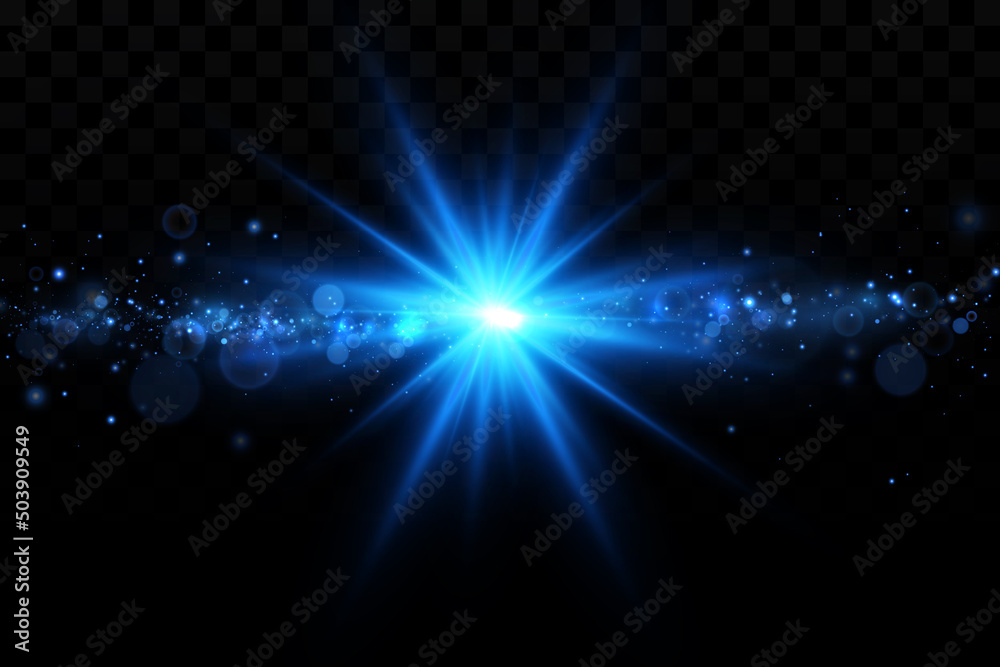 Glow effect. Blue glowing particles, stars. Vector illustration. Glow effect. Blue glowing particles, stars. Vector illustration.