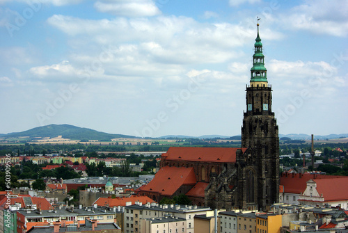 View of the Cathedral of Saints Stanislaus and Wenceslas in Swidnica, Lower Silesia