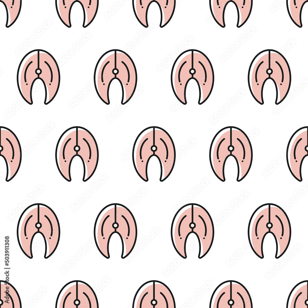 Seamless pattern of fish. Seamless pattern of fish.