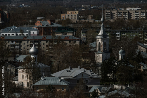 View of Vologda from the bell tower in the Kremlin