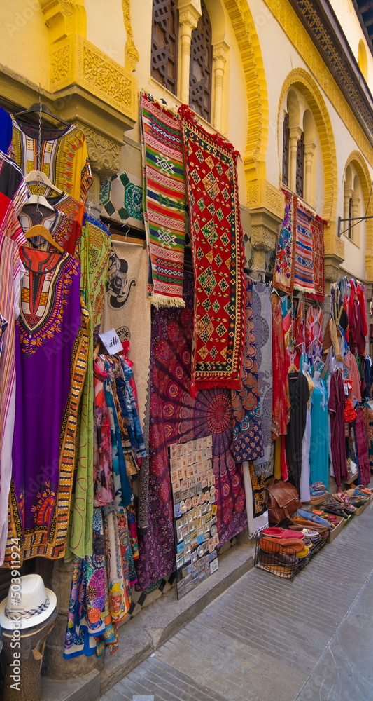 Fototapeta premium View of the old Alcaiceria arab market.