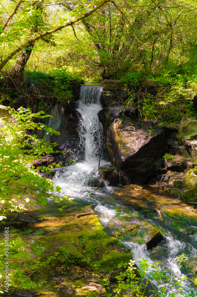 Mazzano Romano (Rome, Italy) - Waterfalls of Monte Gelato in the Regional park of Valle del Treja, province of Rome, with suggestive trekking paths Mazzano Romano (Rome, Italy) - Waterfalls of Monte Gelato in the Regional park of Valle del Treja, province of Rome, with suggestive trekking paths