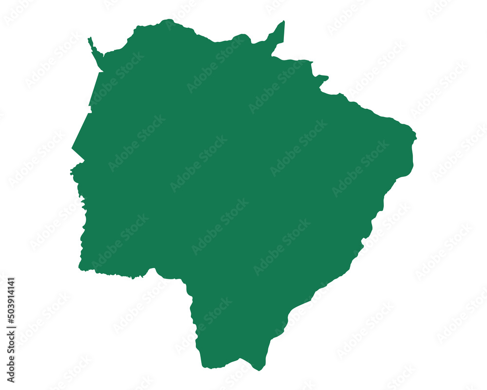 Karte von Mato Grosso do Sul