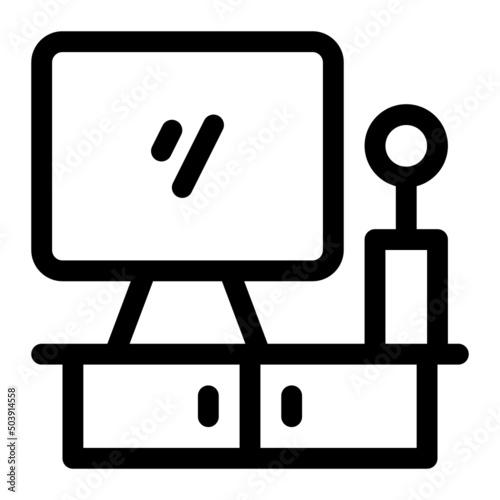 tv set line icon