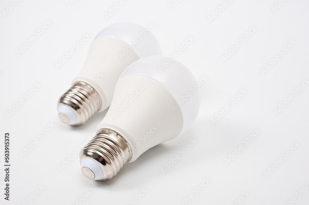 Two LED lamps for a standard cartridge, photographed against a white background. Two LED lamps for a standard cartridge, photographed against a white background.