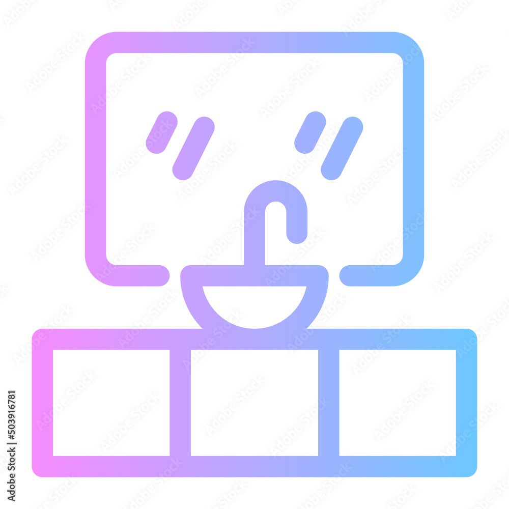 washbasin gradient icon washbasin gradient icon