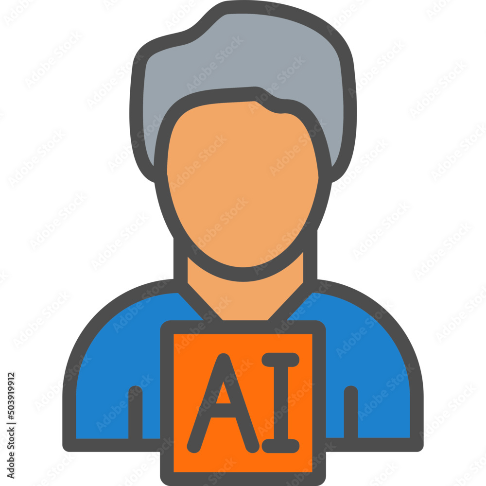 Obraz premium AI Icon 