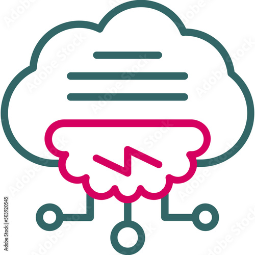 Computing Cloud Icon 