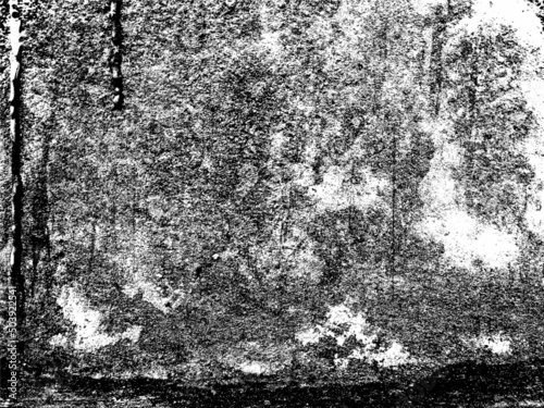 Grunge texture. Grunge background.Vector template.Grunge black and white pattern. Monochrome particles abstract texture. Background of cracks, scuffs, chips, stains, ink spots, lines. Dark design back