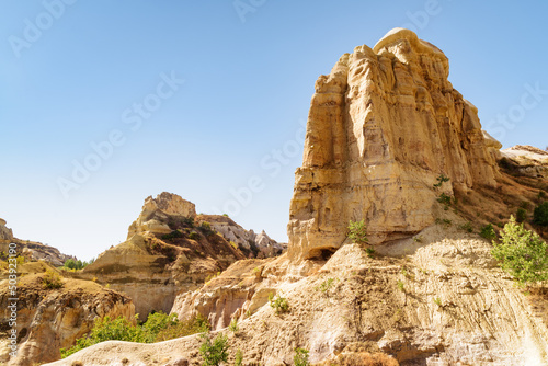 Awesome landscape of the Pigeon valley in Cappadocia, Turkey