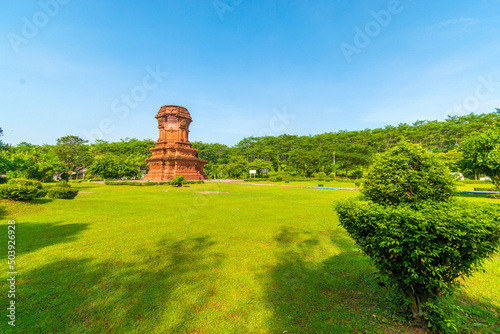 Jabung Temple (Candi Jabung), which is a Buddhist temple, was founded in 1354 AD during the Majapahit kingdom,  located in Jabung Village, Probolinggo, East Java, Indonesia. photo