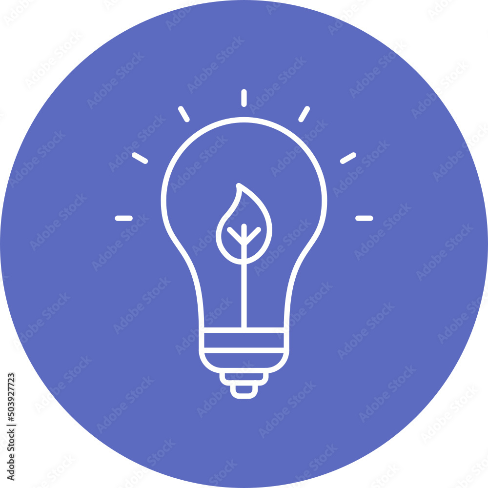 Eco Bulb Icon Design