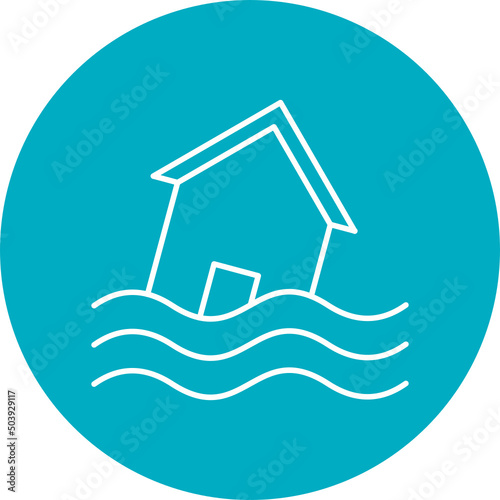 Flood Symbol Icon Design photo