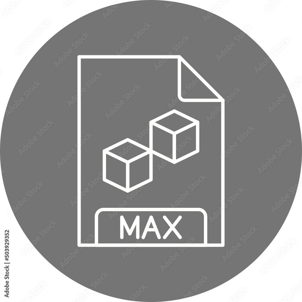 MAX File Format Icon Design MAX File Format Icon Design