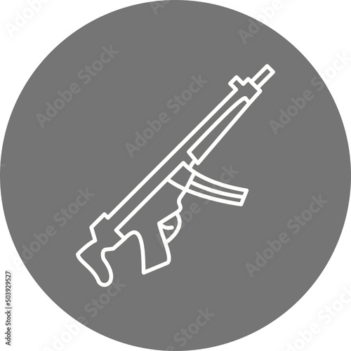 Machine Gun Icon Design