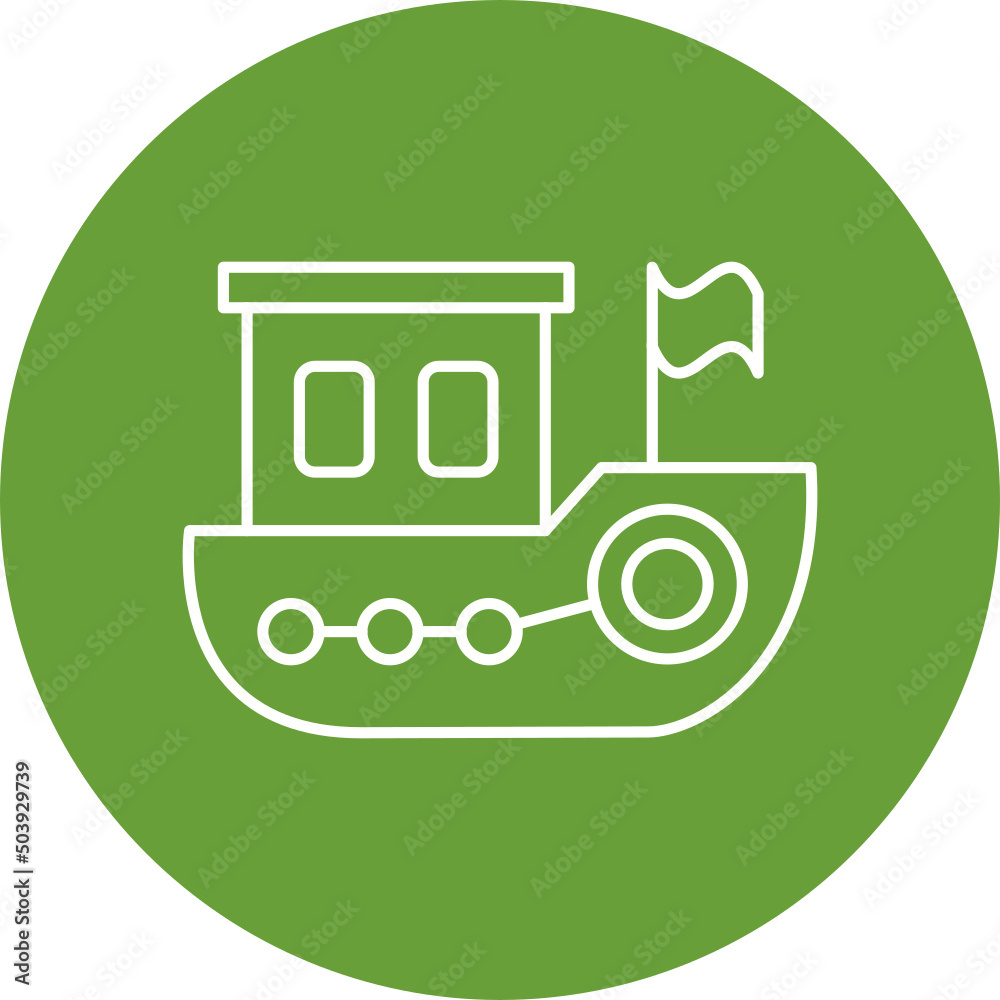 Toy Boat Icon Design