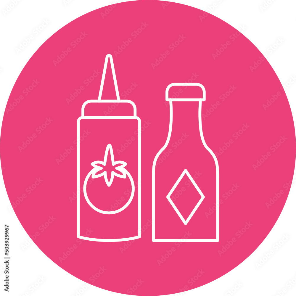 Condiments Icon Design Condiments Icon Design