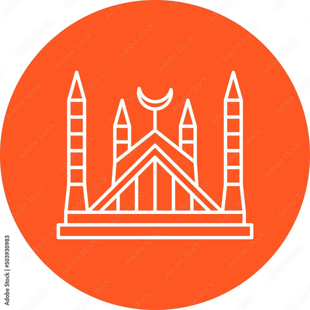 Faisal Mosque Icon Design Faisal Mosque Icon Design
