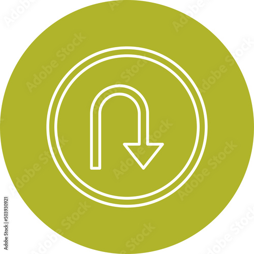 Turn Down Icon Design