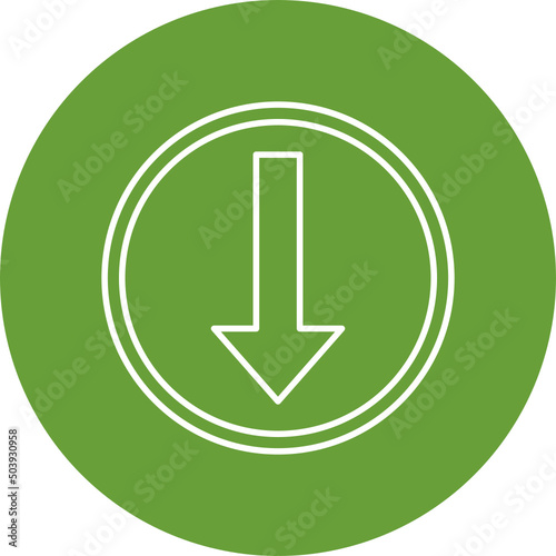 Down Arrow Icon Design