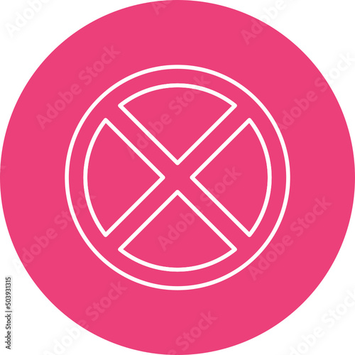 No Stopping Icon Design