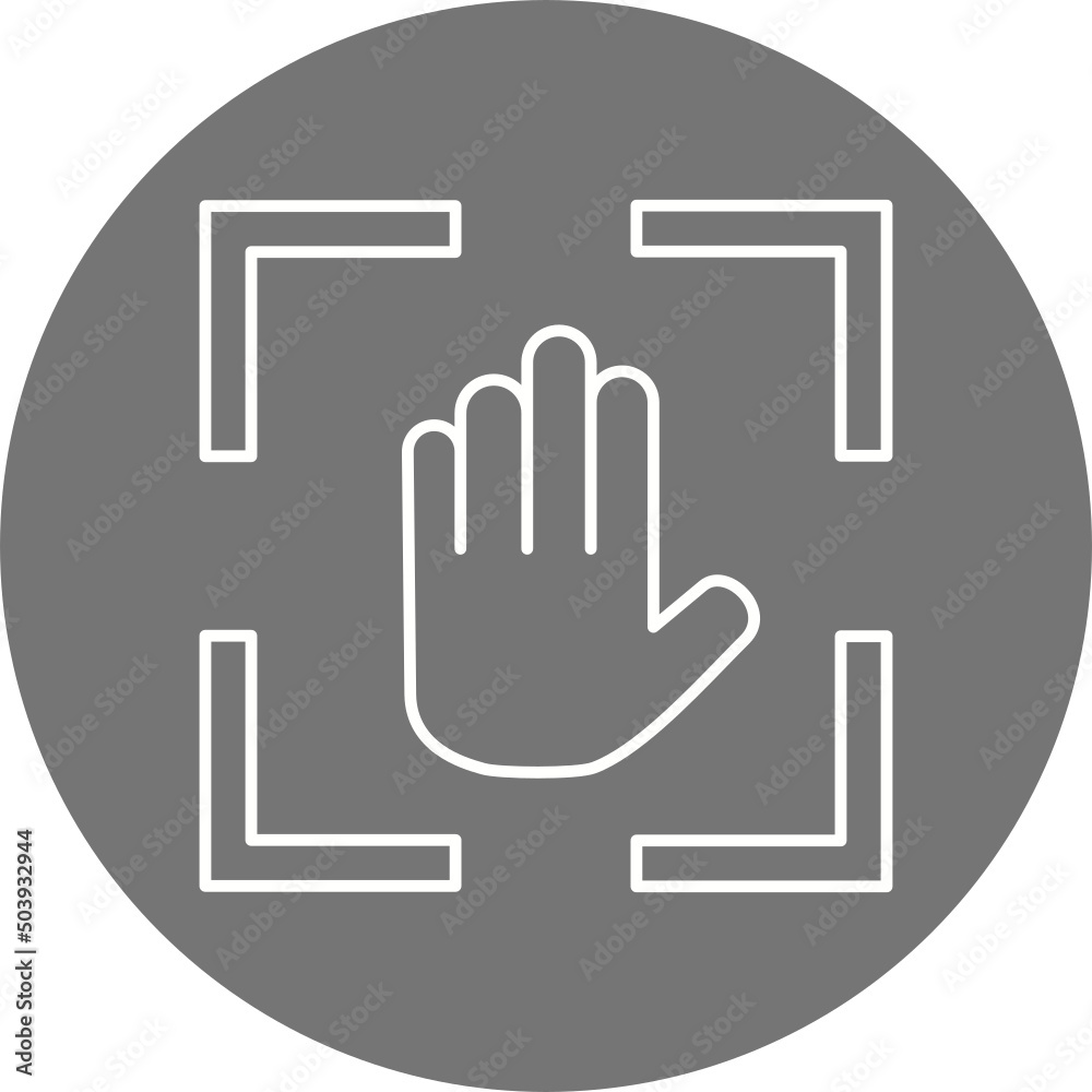 Hand Scan Icon Design Hand Scan Icon Design