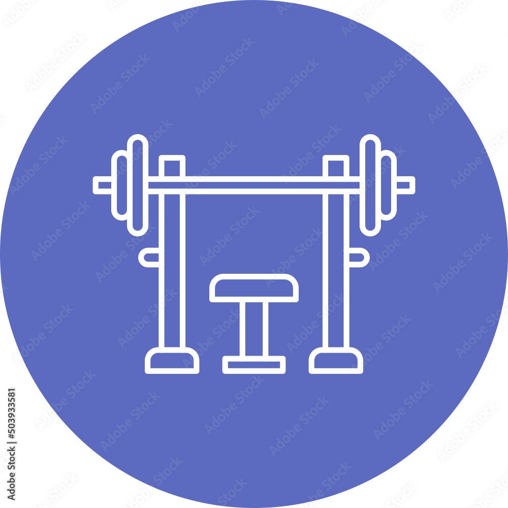 Bench Press Icon Design Bench Press Icon Design