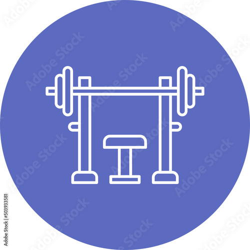 Bench Press Icon Design